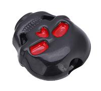 Eujgoov Capuchon de Cheville de Réglage, en Forme de Crâne, Accessoires Plaqués pour Guitares électriques, Protège les Boutons, Idéal pour les Guitaristes (BLACK)