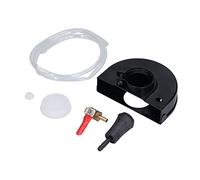 Eujgoov Carter Antipoussière pour Meuleuse D'angle, Vanne D'eau Réglable | Capot Anti Poussière de Meulage de Surface, Valve en Laiton 1/4in, Plateau Tournant 120mm, Tuyau 80cm, Accessoires de