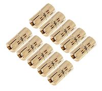 Eujgoov Charnière Cylindrique Dissimulée en Laiton, Ouverture à 180 Degrés, Charnière Cachée pour Boîtes à Bijoux, Petits Meubles M10x22mm avec Finition en Laiton Poli