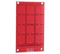 Eujgoov Clavier Tactile MPR121, Clavier Capacitif, Carte de Contrôle I2C à 12 Boutons avec Sortie 3,3 V, Panneaux Tactiles Haute sensibilité, Trous de Montage pour l'électronique de Bricolage et Les
