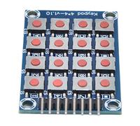 Eujgoov Commutateur de Clavier à 8 Broches, Commutateur à Clavier à 16 Boutons, Module de à Matrice 4x4, Module de à 16 Touches pour Le Contrôle électrique avec Extension