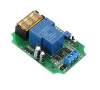 Eujgoov Commutateur de Module de Relais Haute Puissance, Commutateur de Relais Autobloquant DC avec Retard Réglable pour la Domotique et le Contrôle (12V)