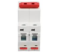 Eujgoov Commutateur Miniature de Performance DC PA66 Disjoncteur DC 2P | Disjoncteur Miniature PA66 DC, interrupteur de Performance 2P 25A 1000V 6000A, découplage rapide, Extension d\'arc, montage