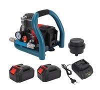 Eujgoov Compresseur D'air Rechargeable au Lithiumon, Compresseur D'air Extérieur Portable Compact, Pompe sans Fil Lithiumon 1,5 L 8bar 21V (Prise UE)