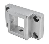 Eujgoov Connecteur de profilé en Aluminium, équerre D Angle Carrée à 2 | Bloc de Connexion à Base Fixe pour Système de Canal, Alliage D'aluminium à Haute dureté, Conception à Fente pour Plan et