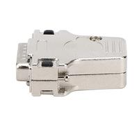 Eujgoov Connecteur Série D SUB 15 Broches Mâle, Coque Métallique, | Contact en Cuivre, Isolant en Alliage de Zinc, pour Soudage PCB, Modèle 180, Usage en Génie électrique