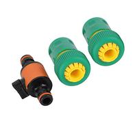 Eujgoov Connecteurs Rapides de Jardin, Connecteur de Soupape, Adaptateur de Tuyaux en Plastique ABS pour l', Pelouses, Serres, avec Connexion en Fil, Bonne Performance d'étanchéité, Pas de Fuite