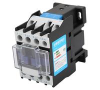 Eujgoov Contacteur AC CJX2-1810 Contacteur à Montage sur Rail 18A, Contacts en Alliage de Tungstène argenté pour la Distribution d'énergie, électrique Industriel Haute sensibilité avec Durée de Vie