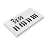 Eujgoov Contrôleur de Clavier MIDI Professionnel à 25 Touches avec 8 Boutons Attribuables, connectivité USB pour Enregistrement en Studio, Performances en Direct, Noir