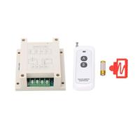 Eujgoov Contrôleur de Moteur DC 12-24V 10A Avant Arrière Télécommande | Module de Commande à Distance, Boîtier ABS, momentané et Auto Verrouillage, Portée Ouverte de 50 M, Appareils 12 à 24 V,
