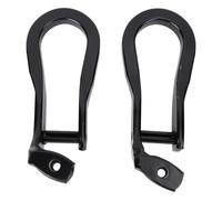 Eujgoov Crochets de Remorquage Avant, Construction en Acier, Anneaux en D Robustes pour 2500HD 3500HD 2015-2019, Double Ensemble pour la Récupération du Véhicule