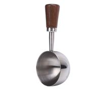 Eujgoov Cuillère Doseuse à café Vintage en Acier Inoxydable 304 avec Manche en Bois, Cuillère Multifonctionnelle pour café, thé, Lait en Poudre, Assaisonnement, Cuisson, Ustensile de Cuisine (L 30ML