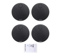 Eujgoov Dispositif de Recherche de clé Intelligent, 4 Paquets de Traceur BT pour Clés de Sacs de Téléphone, Recherche Bidirectionnelle, Alarme Automatique, Dispositif Anti-Perte Léger (Black)