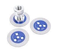 Eujgoov Disques de Coupe de 2 Pouces 50mm pour Meuleuse D'angle, Lames de Scie Brasées Sous Vide avec Arbre M14 pour Marbre Granit Pierre Béton 3 Pièces