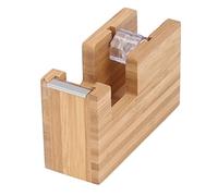 Eujgoov Distributeur de Ruban Adhésif de Bureau en Bois avec une Bonne stabilité, Conception Portable pour Bureau, Poste de Travail, école