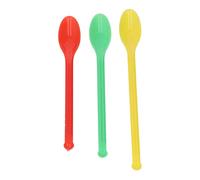 Eujgoov Échantillonnage Scoop, Lab Spoon Micro Ends ABS Plastic ABS, Mélange des Spatules Vertes Jaune Rouge 20 Ensembles, avec 3 Couleurs pour des Utilisations Pratiques