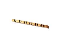 Eujgoov Écrou de Guitare en Laiton de Remplacement pour Basse Acoustique électrique, 5 Cordes, Pièce d'instrument Réglable Pré-fendue pour la Réparation des Joueurs d'entretien (GL232 12 cordes)