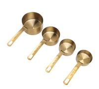 Eujgoov Ensemble de 4 Tasses à Mesurer en Acier Inoxydable, Gadgets de Cuisine Empilables Précis pour la Cuisson, le Mélange de café et la Préparation de Sauces