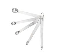 Eujgoov Ensemble de 7 Mini Cuillères à Mesurer, Outils de Cuisson en Acier Inoxydable pour Ingrédients Secs et Liquides, Conception Ergonomique pour la Cuisine et la Pâtisserie à Domicile