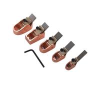 Eujgoov Ensemble de Coupe-avion de Menuiserie avec Semelle Courbe à Haute Brillant Outil Luthier pour Fabrication de Bricolage et Travail de Précision pour les Violonistes (Or rose)