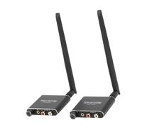 Eujgoov Ensemble émetteur-récepteur Audio sans Fil 2.4G, avec Adaptateur Audio HiFi à Faible Latence APTX, pour TV, PC, Cinéma Maison, Performances sur Scène (Prise UE)