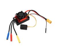 Eujgoov ESC sans Capteur sans Balais pour Voiture 1/10 RC, Contrôleur de Vitesse électronique avec Dissipateur Thermique de Ventilateur, Pilote de Moteur étanche pour Camion de Course