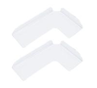 Eujgoov Étagère d'angle Transparente 2 Pièces, Présentoir Flottant Mural en Acrylique Permettant de Gagner de l'espace pour Salle de Bains Cuisine Salon Décoration de la Maison