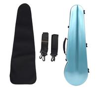 Eujgoov Étui pour Violon Pleine Taille en Fiber de Carbone avec Hygromètre intégré, Double Bretelles, Boîte de Transport pour Violons Pleine Taille 4/4