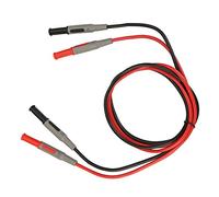 Eujgoov Fil de Test de Fiche Banane de 4 Mm, Câble Multimètre en Silicone à Double Isolation, Fil Antidérapant Flexible de 100 Cm 15 A 1000 V avec Capuchon de Protection pour les Techniciens de Tests