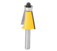 Eujgoov Fraise à Chanfreiner à Queue de 8 Mm avec Roulement pour Travail | Tête de Coupe en Alliage YG6, Corps en Acier au Carbone 45#, Angles de Biseau de 15°, 22,5°, 30°, Compatible avec les