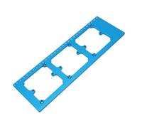 Eujgoov Gabarit de Boîte à Fils de Type 86, Matrice de Trou de Boîte de Prise en Alliage D'aluminium avec échelles de Marquage et Lignes D'alignement pour la Décoration D'hôtel de Centre