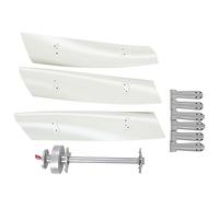 Eujgoov Générateur d'éoliennes à Lame Incurvée 500W, Vent Efficace, Contrôleur MPPT, Utilisation Large, Vitesse de Démarrage Basse, Vitesse de Vent Sûre: 45 M/S, éolienne d'installation Hauteur: