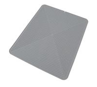 Eujgoov Grand Tapis de Séchage de Vaisselle en Silicone 40,5 X 50,5 Cm, égouttoir en Caoutchouc Flexible, Polyvalent, Isolation Thermique, Protecteur de Comptoir de Cuisine, Résilient, Antidérapant