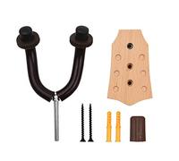 Eujgoov Guitar Mur Mount Hanger Support Berceau de Saigne en Bois de Bois pour Le Violon à Basse Acoustique électrique Mandoline Ukuléle (Cintre-2)