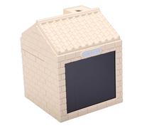 Eujgoov Humidificateur de Cheminée, en Forme de Maison au Charbon de Bois, avec une Douce Lumière de Flamme et une Sortie de Brume Style Cheminée, Idéal pour la Chambre, le Bureau, le