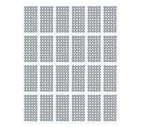 Eujgoov Identificateur de Numérisation 3D pour Scanners 3D, Suivi Précis, Positionnement, Réflexion Diffuse pour la Numérisation Optique, 24 Feuilles, 1200 Points