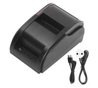 Eujgoov Imprimante Thermique de Reçus, Imprimante Thermique D'étiquettes, Imprimante de supermarché BT USB, Imprimante de Reçus 100-240 V (Prise UE AC 100-240V)