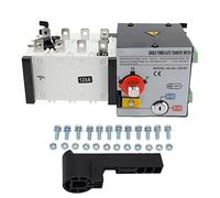 Eujgoov Interrupteur de Transfert de Générateur AC 400V Interrupteur de Transfert Automatique pour Intérieur et Extérieur (125A)