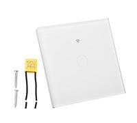 Eujgoov Interrupteur Tactile WiFi, Minuterie de Commande Vocale, Commutateur Intelligent pour la Domotique, pour les Utilisateurs de L'application Smart Life