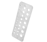 Eujgoov Jauge de Forage en Acier Inoxydable, 29 Tailles, Jauge de Dimensionnement de Foret avec Conception de Trou de Suspension pour une Mesure Précise des Forets de 1/16 à 1/2 par /64