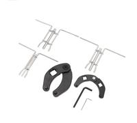 Eujgoov Jeu de Clés à écrou de Presse-étoupe Réglable, Kit de Clés à Cylindre Hydraulique en Acier Haute Résistance, pour l'entretien de la Pelle Rétro et du Chargeur