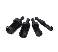 Eujgoov Jeu de Forets à Bois à Tige Hexagonale 1/4 3/8 1/2 5/8 Pouces, Polyvalent, en Acier au Carbone pour le Travail du Bois, Scie Cloche Conique Efficace, Portables, Chanfreins Droits et à Griffes