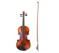 Eujgoov Kit Complet de Violon 4 4 en Bois pour Débutant avec étui, Accordeur d'arc, Repose-épaule, Instrument de Démarrage Complet pour Enfants, Adolescents, Adultes, Cours de Pratique, Examens