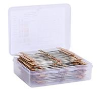 Eujgoov Kit D’assortiment de Résistances à Film Carbone, 640 Pièces 64 | Kit de Résistances 64 Valeurs, Résistance à Film de Carbone Précision ±5%, pour Bricolage électronique et Prototypage, 1,6W