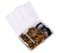 Eujgoov Kit d'accessoires de Carénage Fixations de Carénage en Aluminium ABS 158 Pièces Ensemble de Vis de Universelles avec Boulons M5 M6 Rondelles en Plastique et 2 Clés pour Carénages de Vélo de
