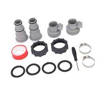 Eujgoov Kit d'adaptateur de Tuyau à Pince pour Pompe à Filtre et Générateur, Matériau en PVC avec Joints Toriques pour Une Connexion Fiable 4000 GPH 1500 GPH