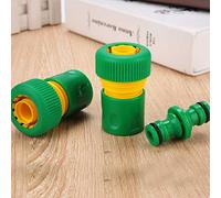 Eujgoov Kit de Connecteur de Tuyau d'eau Fiable, Ensemble de 3 Pc Comprend, Une Installation Facile avec Un Tuyau d'eau de 1/2 ", pour l'irrigation du Jardin, l'arrosage du Balcon, Le Lavage de