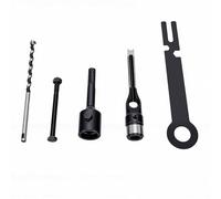 Eujgoov Kit de Mèche à carré 14 Mm, Acier allié, avec Canal de Copeaux en U allongé, pour Assemblage Bois et Tenon Mortaise