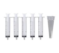 Eujgoov Kit de Recharge D'encre pour Imprimante à Jet D'encre, 5 Pièces, Seringue Réutilisable de 20ml avec Aiguilles Plates pour L'impression à Domicile et au Bureau