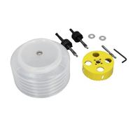 Eujgoov Kit de Scie Cloche de 4 Pouces, Ensemble de Coupe-trou, Kit de Perceuse de Scie Cloche avec Bol à Poussière de 6 1/4 pour Lumières Encastrées, Peut éclairer le Bois, le Plâtre et